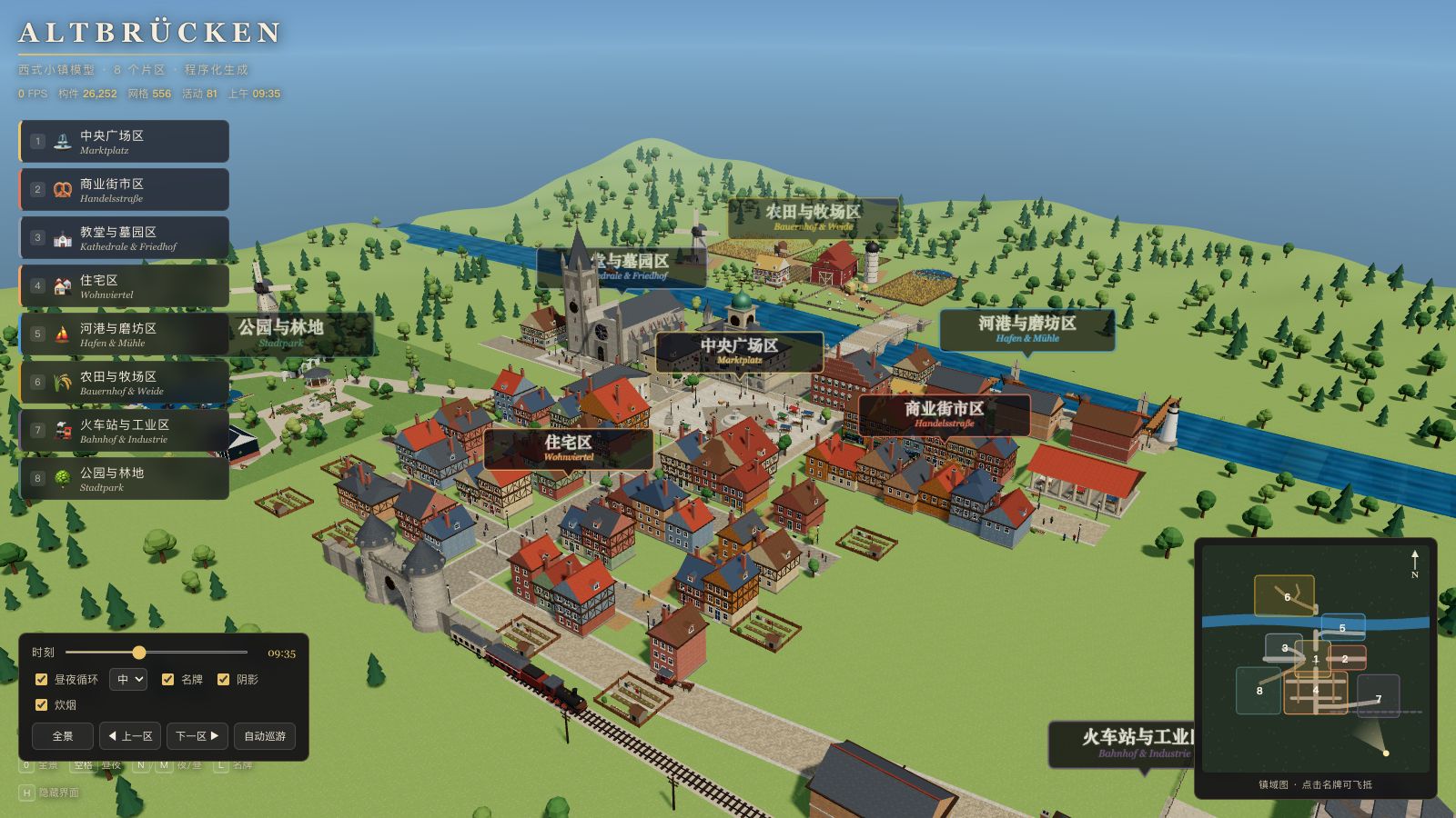 Play Altbrücken · 西式小镇模型 - Free Simulation game online