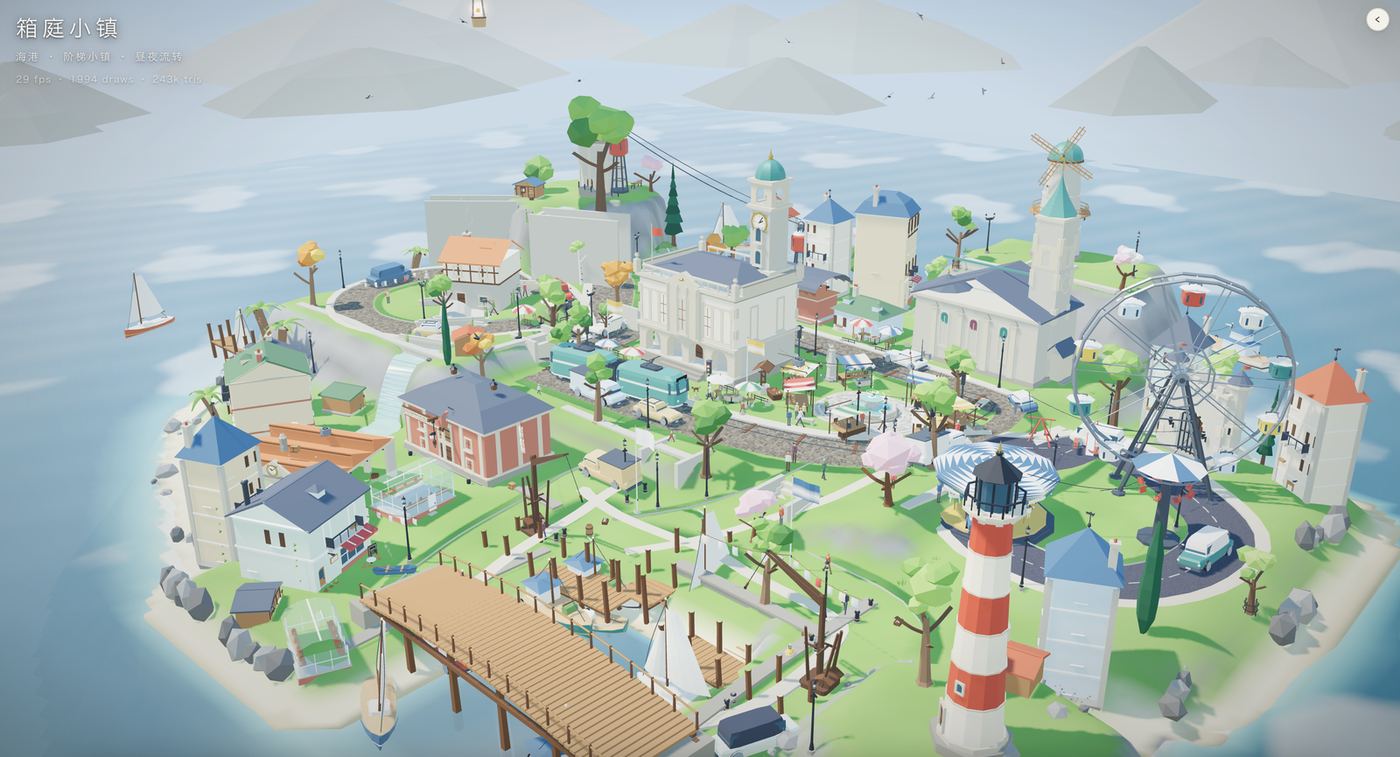 Play 箱庭小镇 · Diorama Town - Free Simulation game online