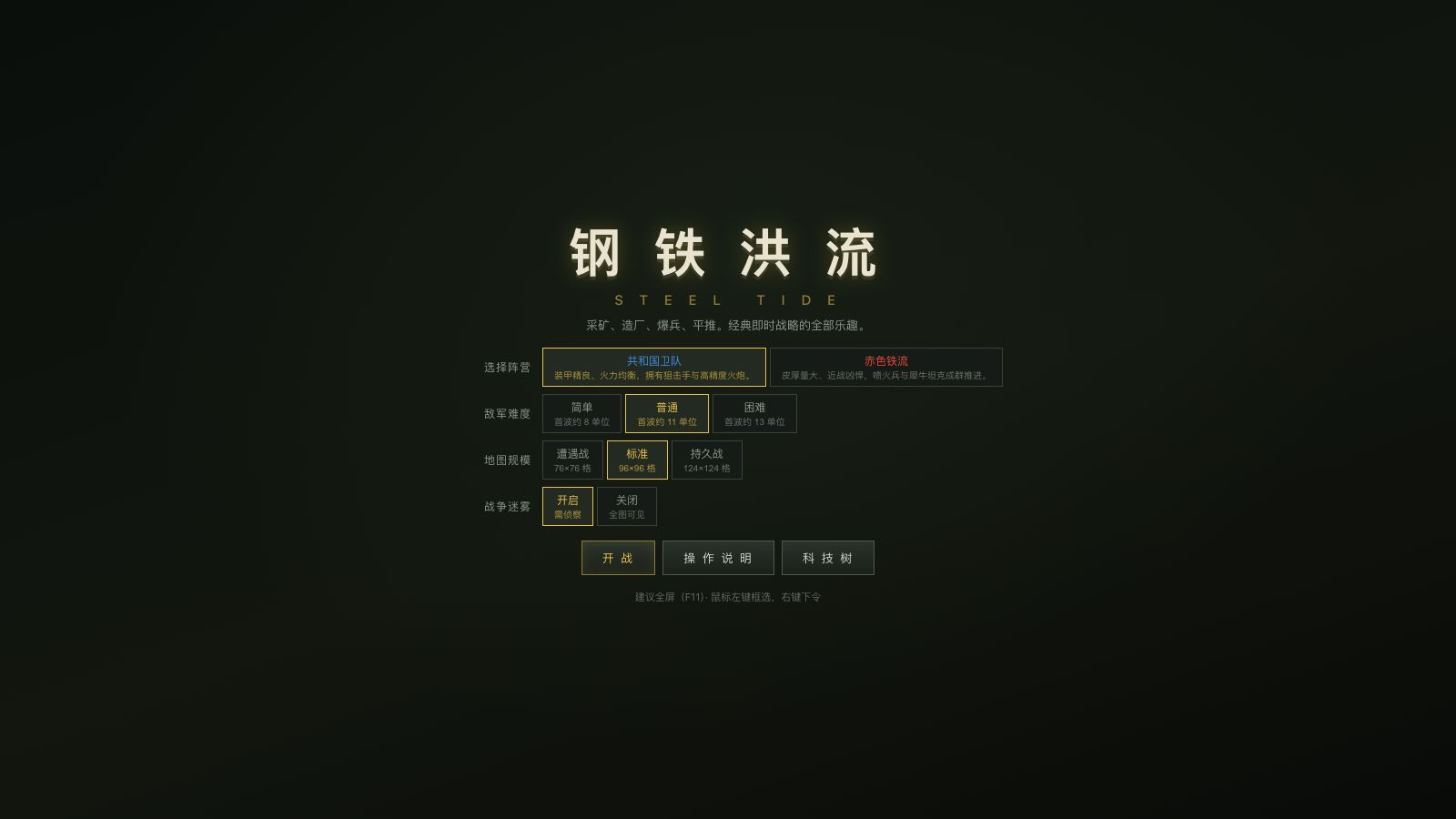 Play 钢铁洪流 · STEEL TIDE - Free Adventure game online
